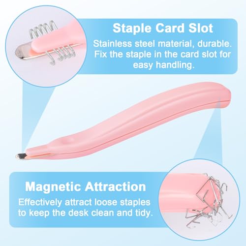 Modern 4 Pack Magnetic Staple Remover Tools, Professional Stapler Removers Collection