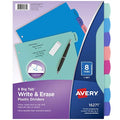 Minimalist Avery Write & Erase Dividers for 3 Ring Binders, Collection